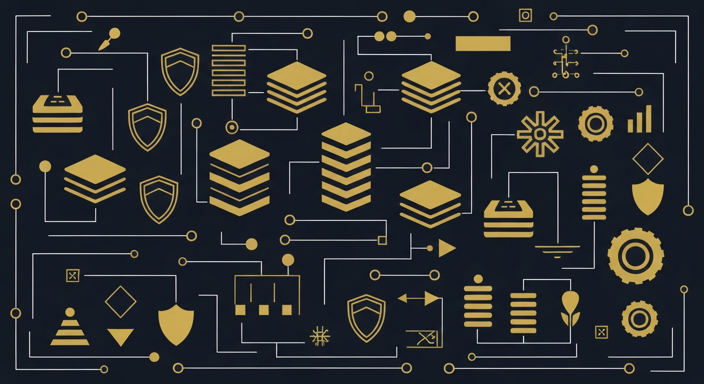 Visuell representation av övergången från molnbaserade till AI-inbyggda plattformar